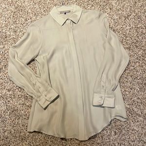 Pure Navy brand long sleeve blouse. Nice and neutral for any look!